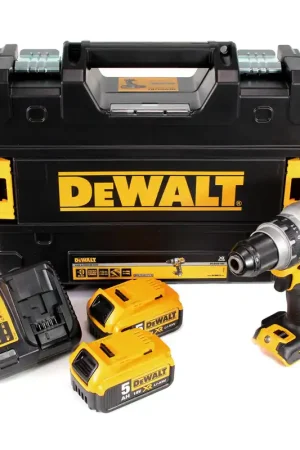 Haute Qualité DeWalt DCD 991 P2 18 V Brushless Li-Ion Perceuse visseuse sans fil avec boîtier TSTAK II + 2x Batteries DCB 184 5,0 Ah + Chargeur DCB 115 XR