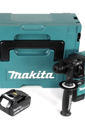 Satisfait Ou Remboursé Makita Perceuse à percussion sans fil DHR 171 G1J 18V 1.2J Brushless SDS Plus + 1x Batterie 6.0Ah + Coffret Makpac - sans chargeur