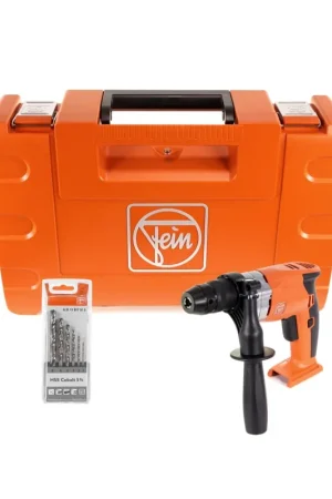 Dernière Chance FEIN ABOP 6 Select Brushless 18 V Li-Ion Perceuse sans fil + Coffret de transport + Jeu de forets FEIN HSS 2-8 mm 6 pièces - sans batterie, sans chargeur ( 71050162000 )