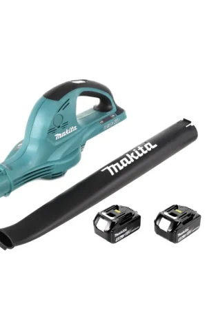 Satisfait Ou Remboursé Makita DUB 361 M 2x 18 V / 36 V Souffleur sans fil + 2x Batteries Makita BL 1840 B 4 Ah / 4000 mAh