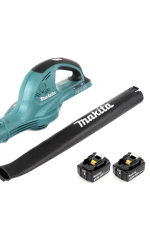 Makita DUB 361 T Souffleur sans fil 2x 18 V / 36 V + 2x Batteries Makita BL 1850 B 5 Ah / 5000 mAh Prix Cassé