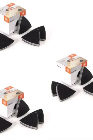 FEIN Feuilles abrasives Delta non perforées avec velcro 150 pièces grain 80 Nouveauté