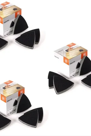 FEIN Feuilles abrasives Delta non perforées avec velcro 150 pièces grain 100 Nouvelle Collection