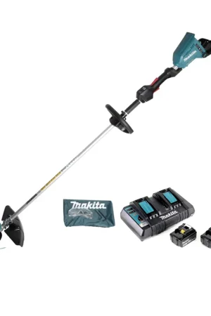 Makita DUR 364 LUM2 Coupe-herbe sans fil 36V (2x 18V) 250 / 350mm Brushless + 2x Batteries 4.0Ah + Chargeur double Jusqu'à Épuisement Des Stocks