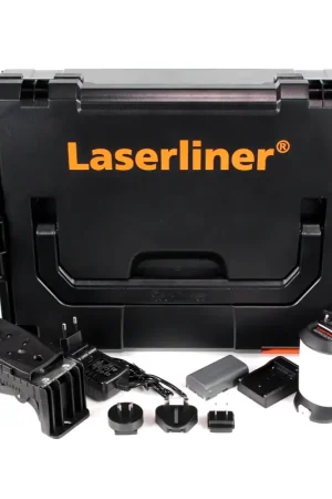 Offre Spéciale Laserliner SuperPlane-Laser 3D Pro rouge autonivelant en L-Boxx + 1x batterie 7,4 Ah + Chargeur + CrossGrip ( 036.600L )