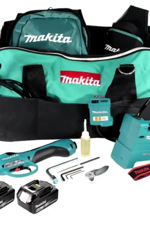 Super Prix Makita DUP 361 2 x 18 V Li- Ion Sécateur sans fil + Accessories + 2 x Batteries 4,0 Ah - sans Chargeur