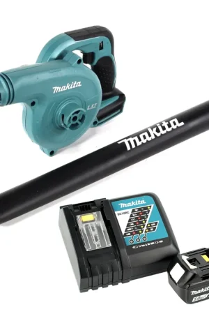 Makita DUB 183 RT Aspirateur Souffleur sans fil de 18 V + 1x Batterie BL 1850 5,0 Ah + Chargeur DC18RC Offre Exclusive