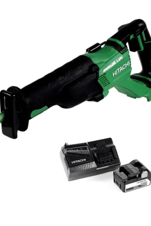 Scie alternative Hitachi CR 18 DBL 18 V avec batterie Li-Ion sans balais + 1 batterie BSL 1850 5,0 Ah + chargeur Meilleur Choix