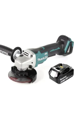 Makita DGA 458 M1 18 V Li-Ion Meuleuse sans fil 115 mm Brushless + 1x Batterie BL 1840 B 4,0 Ah - sans Chargeur Paiement Sécurisé