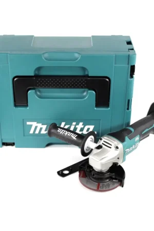 Authentique Makita DGA 458 ZJ 18 V Li-Ion Meuleuse sans fil 115 mm Brushless dans un Coffret Makpac- sans Batterie ni Chargeur