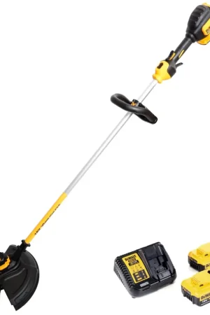 Soldes Dewalt DCM 561 M2 18V Brushless Li-Ion Coupe-bordures sans fil en Carton + 2 x Batteries 4,0 Ah + Chargeur DCB 115
