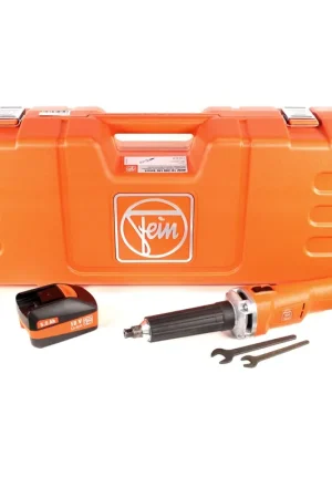 FEIN AGSZ 18-280 LBL Meuleuse droite sans fil dans Coffret de transport + 1x Batterie 5,0 Ah sans Chargeur Seulement Aujourd'hui