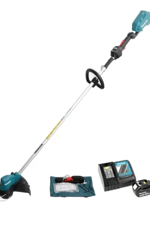 Quantité Limitée Makita DUR 187 LRM1 Coupe-herbe sans fil 18V 250/300mm brushless + 1x Batterie 4.0Ah + Chargeur