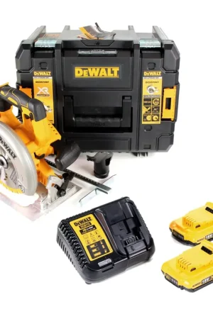 Acheter Direct Dewalt DCS 570 D2 18 V Brushless Scie circulaire sans fil avec boîtier TSTAK + 2x 2,0 Ah Batteries + 1x Chargeur
