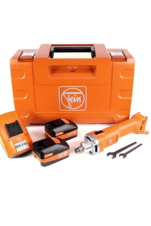 FEIN AGSZ 18-280 BL Meuleuse droite sans fil dans Coffret de transport + 2x Batteries 5,0 Ah + Chargeur rapide Universal Prix Bas