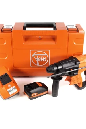 Achetez Aujourd'hui FEIN ABH 18 C perforateur burineur sans fil + coffret de transport + 1x Batterie 2,5 Ah + Chargeur Universel rapide