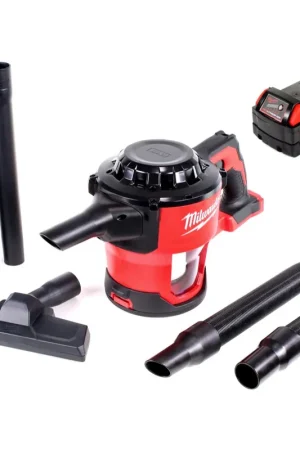 Quantité Limitée Milwaukee M18 CV 501 18 V Li-Ion Aspirateur à main compacte sans fil + 1 x Batterie 5,0 Ah - sans Chargeur