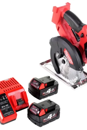 Scie circulaire à métaux Milwaukee M18 FMCS 402C batterie 18V 150 mm + 2x batterie 4,0Ah + chargeur Prix Choc