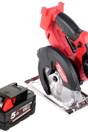 Réduction Scie circulaire à métaux Milwaukee M18 FMCS 501 18V 150 mm + 1x batterie 5,0Ah - sans chargeur
