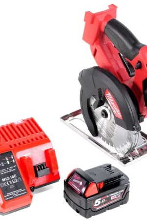 Scie circulaire à métaux Milwaukee M18 FMCS 501C batterie 18V 150 mm + 1x batterie 5,0Ah + chargeur Populaire