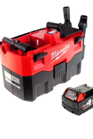 Aspirateur eau et poussière Milwaukee M18 VC 401 batterie 18V + 1x batterie 4,0Ah - sans chargeur Super Prix