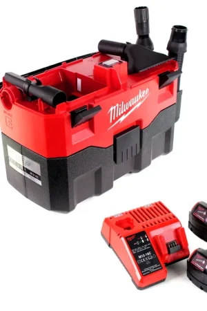 Aspirateur eau et poussière Milwaukee M18 VC 402C batterie 18V 2x batterie 4,0Ah + chargeur Achetez Aujourd'hui
