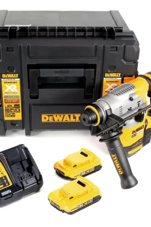 Prix Bas DeWalt DCH 283 D2 18 V Brushless Li-Ion Perforateur-burineur sans fil 26 mm avec Boîtier TSTAK VI- 2x Batteries 2,0 Ah + Chargeur