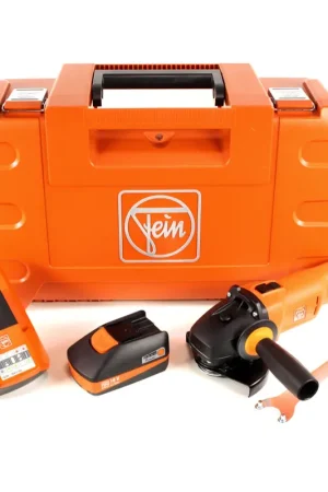 Satisfait Ou Remboursé FEIN CCG 18-125 BL C Brushless Li-Ion Meuleuse d’angle sans fil 125 mm avec Coffret + 1x Batterie 2,5 Ah + Chargeur rapide universel