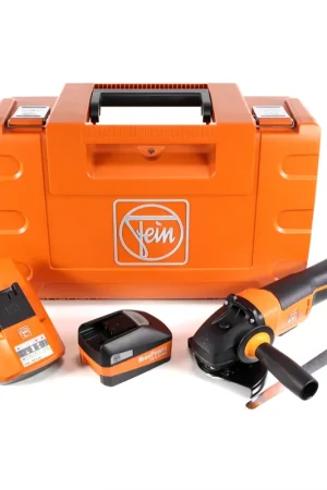 Seulement Aujourd'hui FEIN CCG 18-125 BLPD Meuleuse d’angle sans fil 125 mm avec Coffret + 1x Batterie 5,2 Ah High Power + Chargeur rapide universel