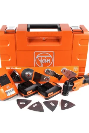 Retour Gratuit FEIN AFMM 18 QSL Machine Oscillante sans fil MultiMaster + Coffret de transport + 2 x Batteries 2,5 Ah + Chargeur ALG 50 + Ensemble d'accessoires 17 pièces ( 71292261000 )