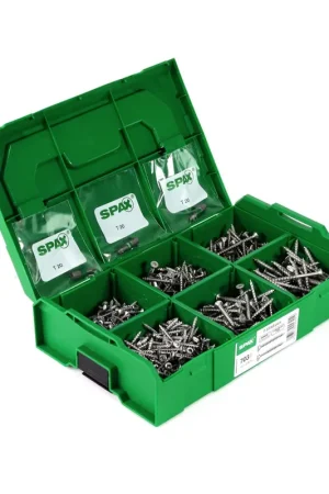 SPAX® Coffret de montage L-Boxx Mini - Set de vis avec 6 dimensions - T-STAR Plus - WIROX - 4CUT - Tête fraisée 703 pcs. (5000009162019) Jusqu'à Épuisement Des Stocks