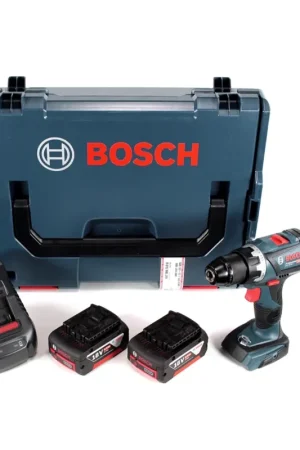 Bosch GSR 18 V-60 C Professional Brushless Li-Ion Perceuse-visseuse sans fil avec boîtier L-Boxx + 2x Batteries GBA 6,0 Ah + Chargeur GAL 1880 CV + Set de mèches hélicoïdales Prix Bas