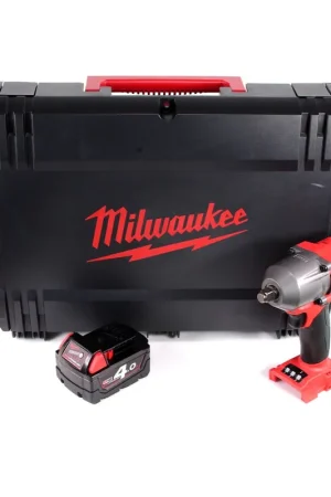 Acheter En Ligne Milwaukee M18 FMTIWF12-401X 18 V Brushless Li-Ion Boulonneuse à chocs sans fil 610 Nm + Coffret HD + 1x Batterie 4,0 Ah - sans Chargeur