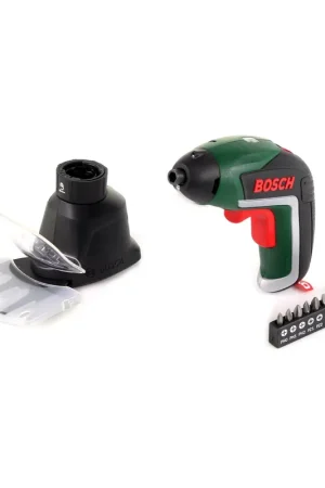 Bosch IXO V 3,6 V Visseuse sans fil pour jardin ( 06039A800A ) + Cisaille à gazon + Cisaille à arbuste + Batterie + Câble de charge Authentique