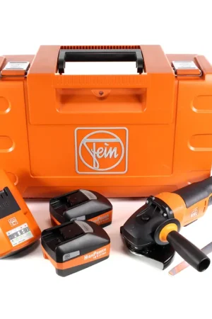 Jusqu'à Épuisement Des Stocks FEIN CCG 18-125 BL Brushless Li-Ion Meuleuse d'angle compacte 125 mm + Coffret de transport + 2x Batteries 5,2 Ah HighPower + Chargeur Universel