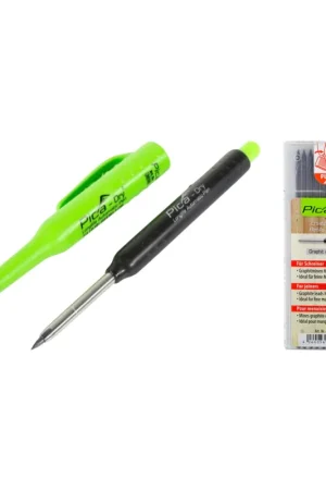 Pica DRY Longlife Marqueur de chantier automatique pour artisans professionnels avec mine de graphite + 1 x 10 pièces de rechange H Prix Cassé