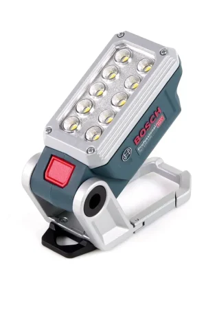Meilleure Vente Bosch Lampe sans fil GLI 12V-330 DeciLED ( 06014A0000 ) 10 LED avec deux niveaux de luminosité Version Solo - sans batterie et sans chargeur