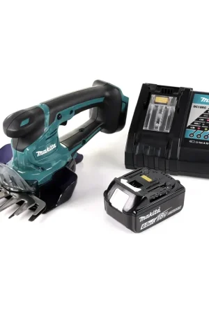 Makita DUM 604 18V Li-ion Cisailles à herbe sans fil + 1x Batterie BL1860 6.0 Ah + Chargeur DC 18 RC Vente Flash