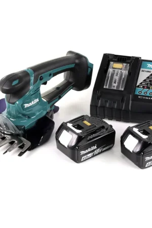 Promotion Saisonnière Makita DUM 604 18V Li-ion Taille-herbe/haie sans fil + 2x Batteries BL1840 4,0 Ah + 1x Chargeur DC 18 RC