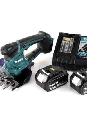 Quantité Limitée Makita DUM 604 18V Li-ion Taille-herbe/haie sans fil + 2x Batteries BL1850 5,0 Ah + 1x Chargeur DC 18 RC