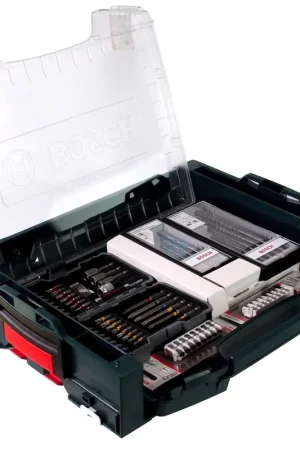 Promotion Saisonnière Bosch iRack + iBoxx avec jeu de forets et d’embouts pour perceuse à béton universelle - 68 pièces