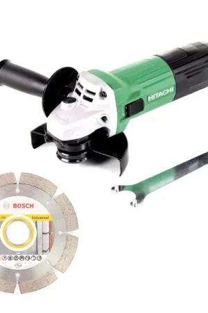 Hitachi G 12 STX Meuleuse d'angle 115 mm 600 W en Carton + Disque à tronçonner diamanté Bosch 115 x 22,23 mm Standard for Universal ( 2608602191 ) Vente Flash