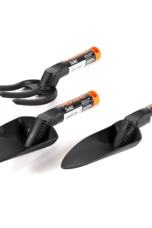 Affaire À Saisir Fiskars Solid™ Set de jardinage : Déplantoir + Transplantoir + Fourche à fleurs (1001651)