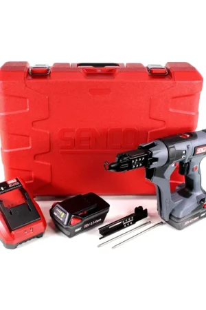 SENCO DS 5550 Visseuse pour magasin DuraSpin 18V + 2x Batteries 3.0 Ah + Chargeur (7W2001N) Satisfait Ou Remboursé
