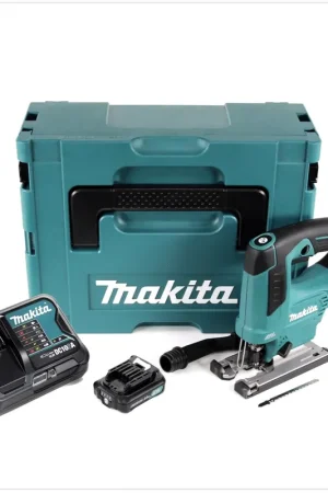 Affaire À Saisir Makita JV 103 DSAJ Scie sauteuse sans fil 10,8 V dans Makpac + 2x BL1020 Batterie 2,0 Ah + chargeur