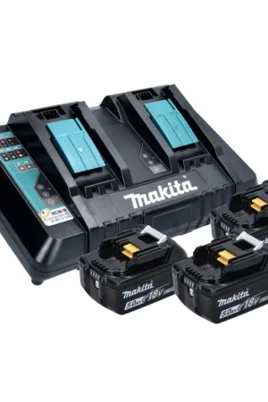 Makita Power Source Kit 18V Li : 3x Batteries BL1850B 5,0Ah + Chargeur double DC18RD ( 198458-6 ) Soldes