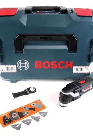 Populaire Bosch GOP 18 V-28 Professional Brushless Outil multifonctions découpeur-ponceur sans fil avec StarlockPlus + Jeu d'accessoires FEIN 17 pcs - sans Batterie ni Chargeur