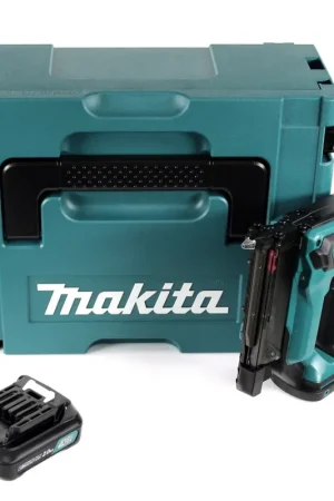 Makita PT 354 DA1J 10,8 V Cloueur sans fil avec coffret Makpac + 1x Batterie 2,0 Ah + sans Chargeur Promotion Saisonnière
