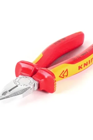 Top Vente KNIPEX Pince combinée avec manchons isolés multi-composants testée par VDE ( 03 06 180 )