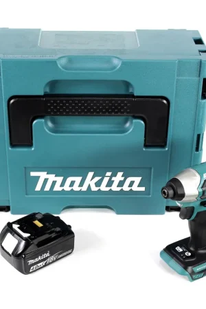 Expédition Rapide Makita DTD 155 RM1 Visseuse à percussion sans fil 18 V Brushless + Coffret de transport MAKPAC + 1x Batterie BL1840 4,0 Ah - sans Chargeur
